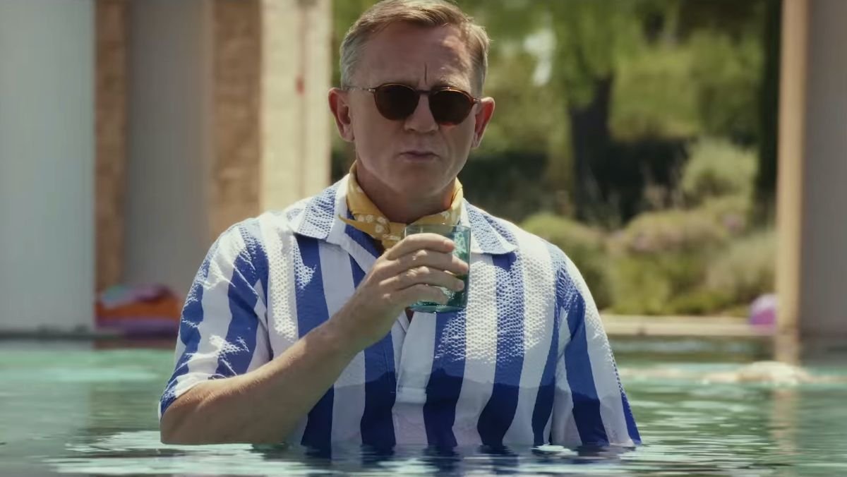 Daniel Craig as Benoit Blanc from the Glass Onion a Knives Out mystery trailer