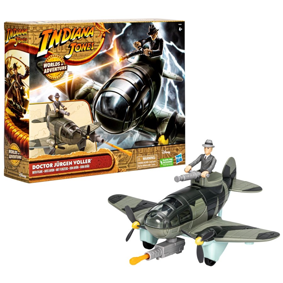 Jurgen Voller action figure with plane from the new Hasbro Indiana Jones line