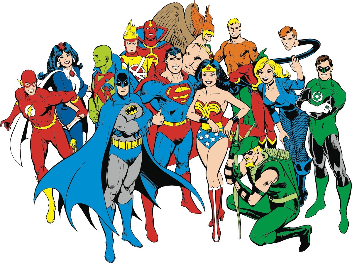 The Justice League of America, as illustrated by Jose Luis Garcia Lopez.