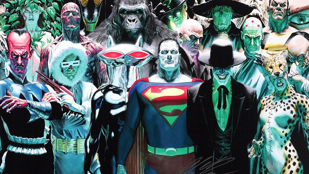 The Legion of Doom, illustrated by Alex Ross.