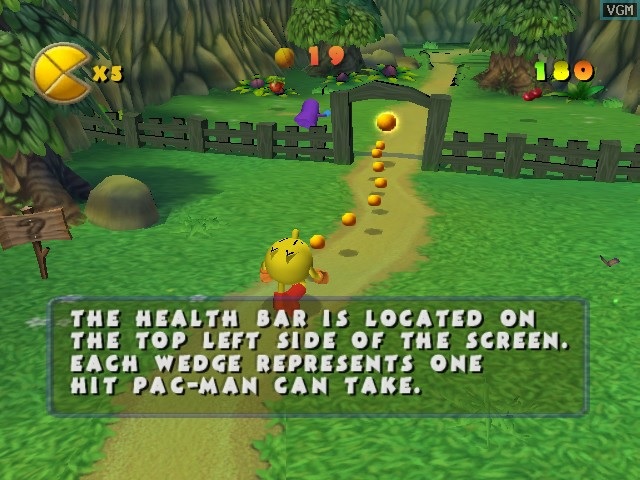 Screenshot of Pac-Man World.
