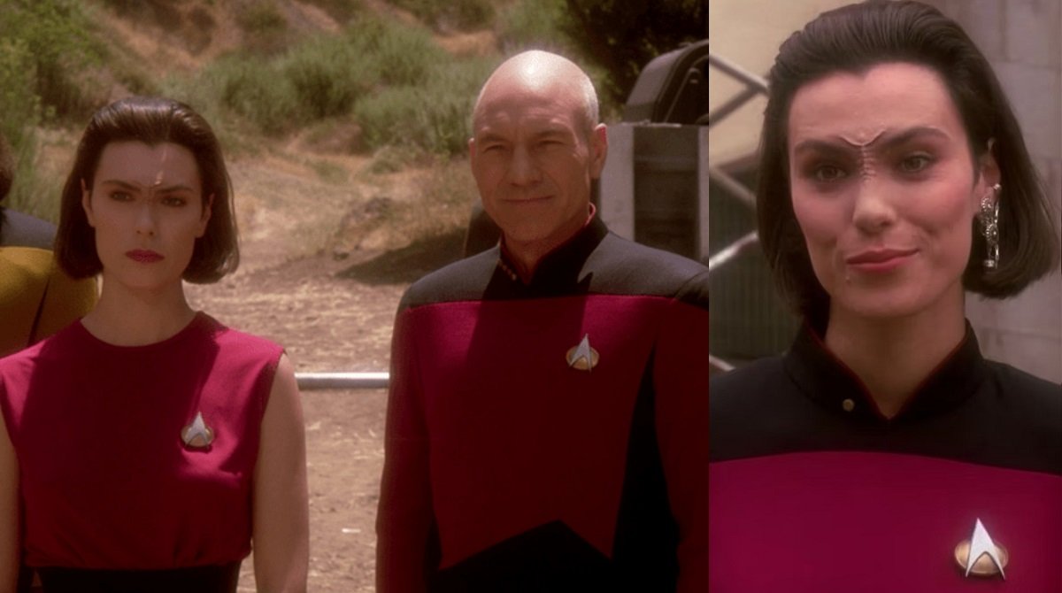 Ro Laren and Captain Picard form a bond in the fifth season TNG episode Ensign Ro.