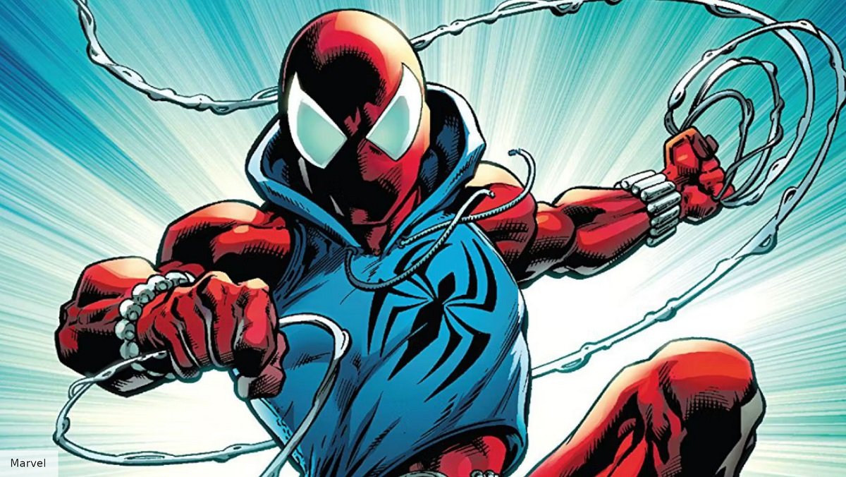 Ben Reilly, the Scarlet Spider, art by Mark Bagley. Who is the Scarlet Spider from Marvel Comics and Across the Spider-Verse?
