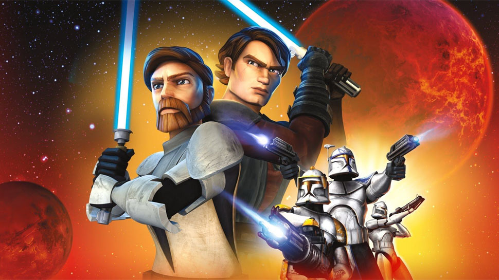 The poster for The Clone Wars.