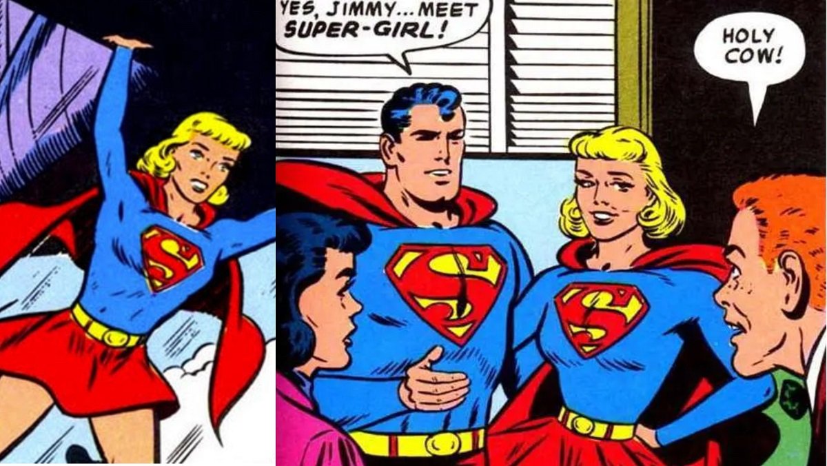 The original prototype Supergirl, from Superman #123 in 1958. 