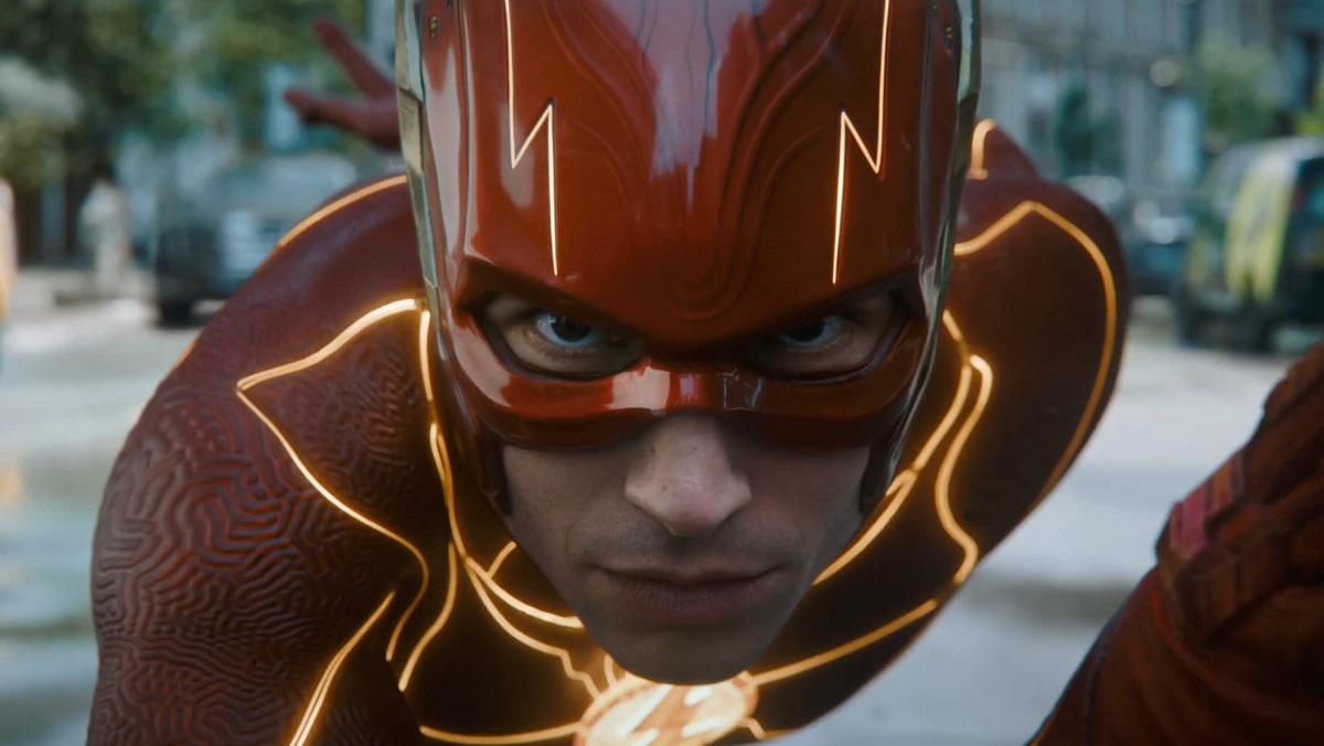 The Flash in his new costume for his 2022 solo feature film.