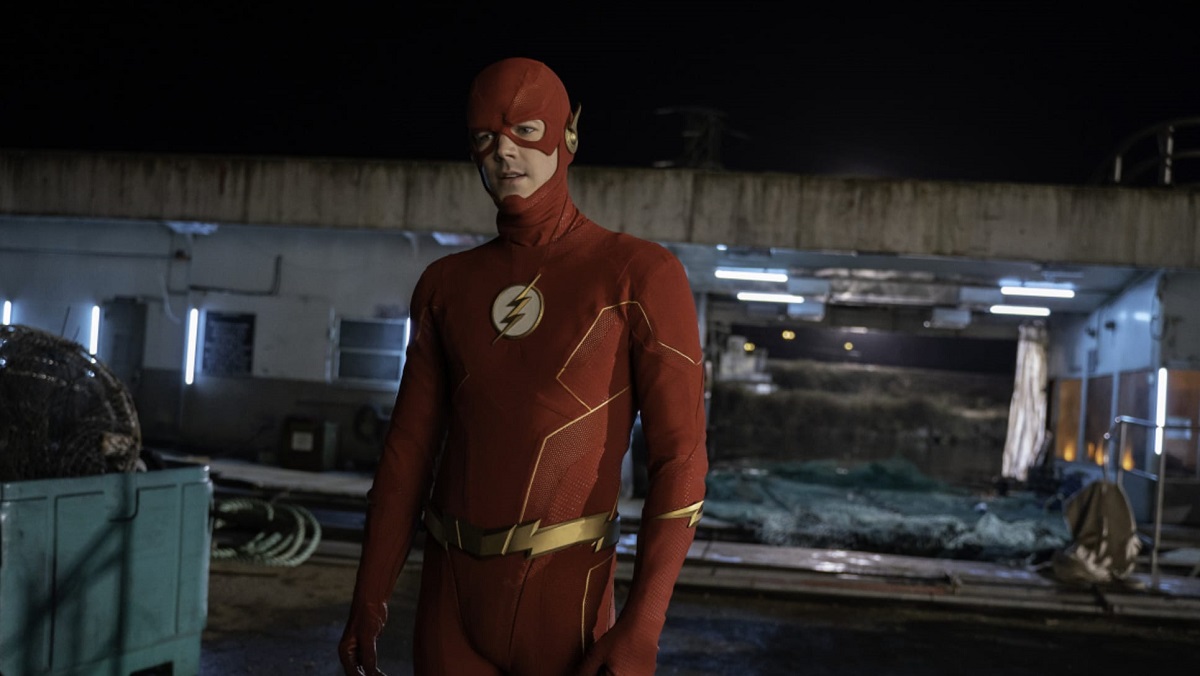 Grant Gustin as Barry Allen, on The Flash season eight.
