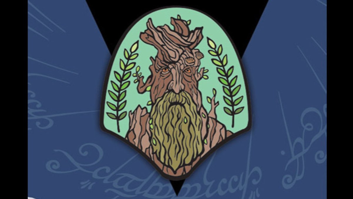 The Lord of the Rings LOTR NZ Post enamel pin showing Treebeard