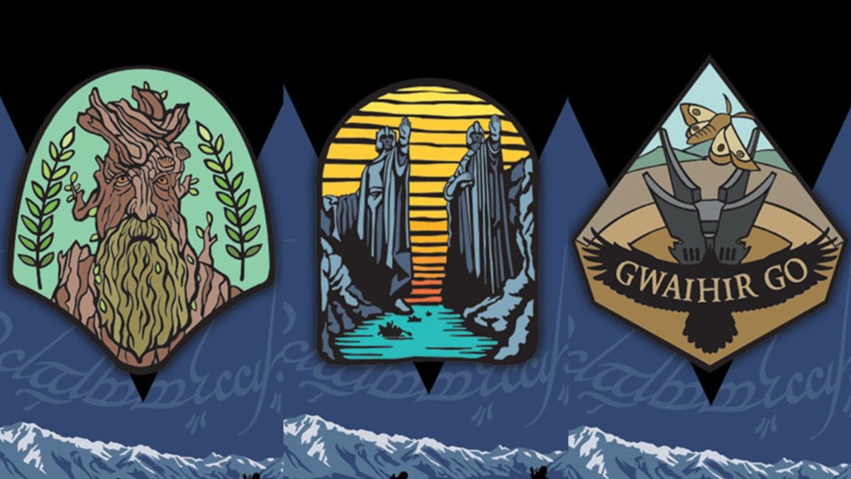 THE LORD OF THE RINGS Enamel Pins From NZ Post Reveal the Beauty of the Movies