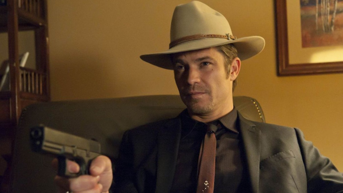 Timothy Olyphant in Justified, he will appear in the Justified revival