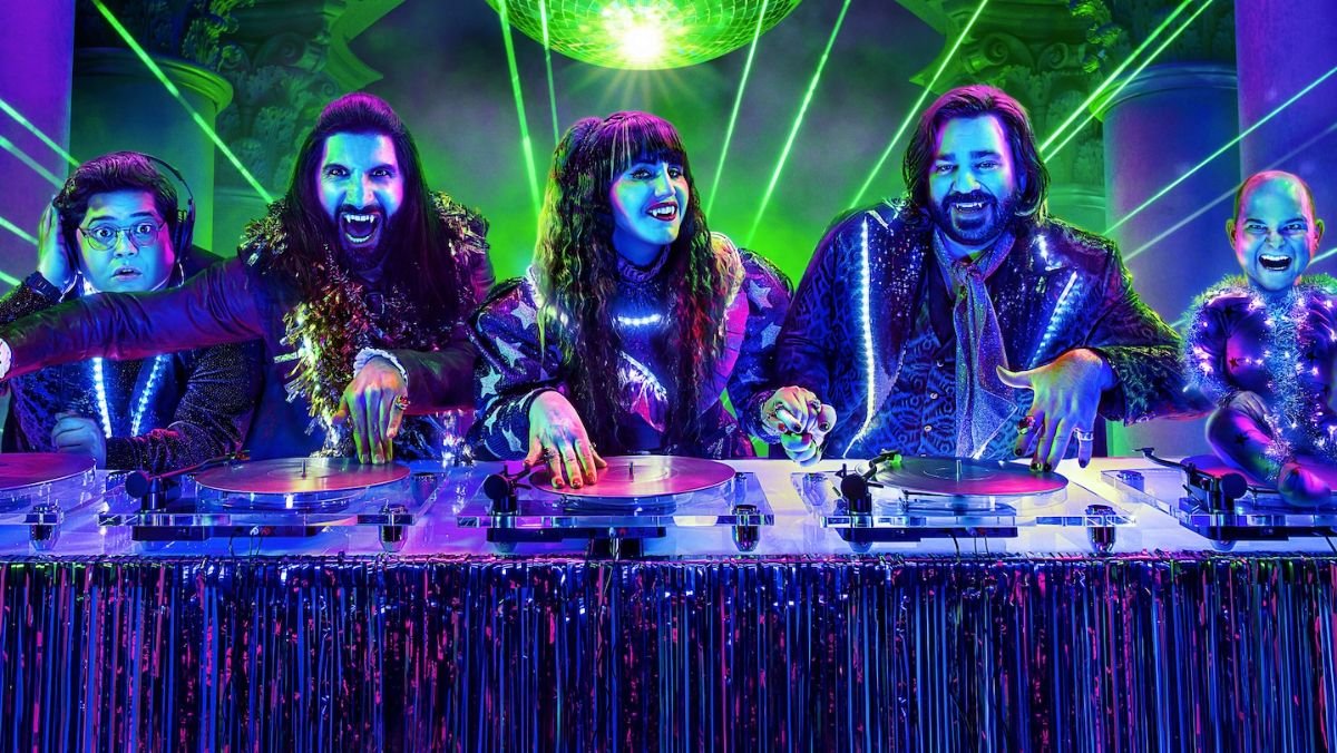 What we do in the shadows season five sets a summer release premiere date on FX - the main cast DJing