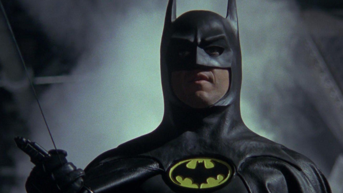 Michael Keaton as Batman in Tim Burton's 1989 film. 